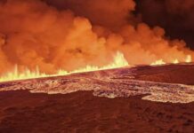 VIDEOS: Erupción volcánica cubrió de lava kilómetros en Islandia. Erupción en Islandia