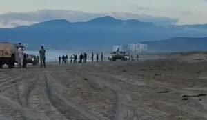 Operativo en playa de Ensenada
