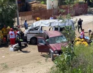 Accidente en bulevar 2000 de Tijuana