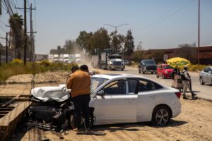Accidente en carretera aeropuerto de Tijuana