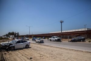 Accidente en carretera aeropuerto de la ciudad de Tijuana