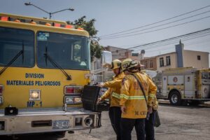 División de materiales peligrosos en Tijuana