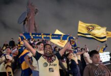 FOTOS: Americanistas pasaron la noche celebrando la 15 en Tijuana. En Tijuana los americanistas celebraron