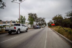 Escena en avenida Internacional de Tijuana
