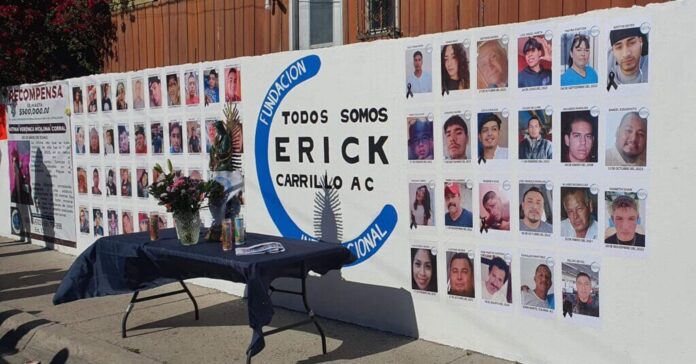 Inauguran mural con rostros de desaparecidos en Baja California