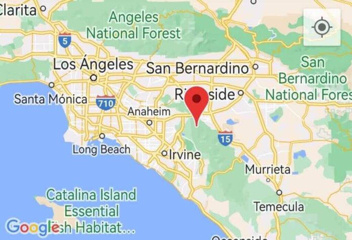 Sismo de 4.1 al Suroeste de Corona, California Sismo de 4.1 al Suroeste de Corona, California