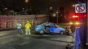 Joven derribó muro y cayó metros en bulevar Casa Blanca de Tijuana
