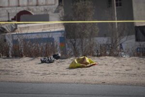 Dejan restos humanos en bulevar 2000