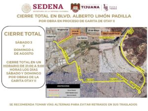 Cierre blvd. Alberto Limon Padilla