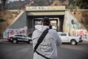 Equipo de ciencias forenses de Baja California
