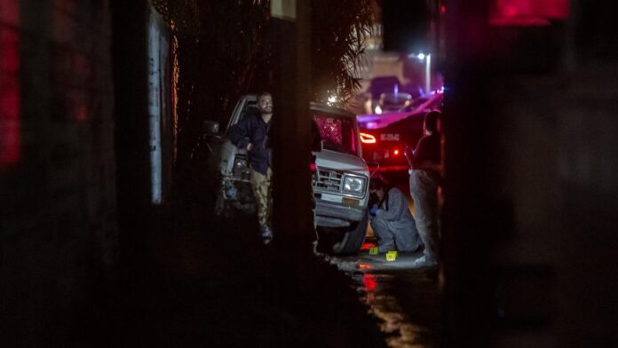 Escena del crimen en Tijuana
