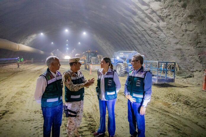 Obras del túnel en el Viaducto Elevado