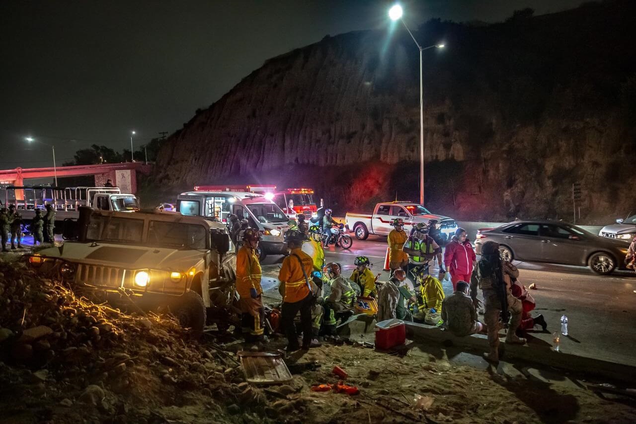 Accidente que involucró a soldados