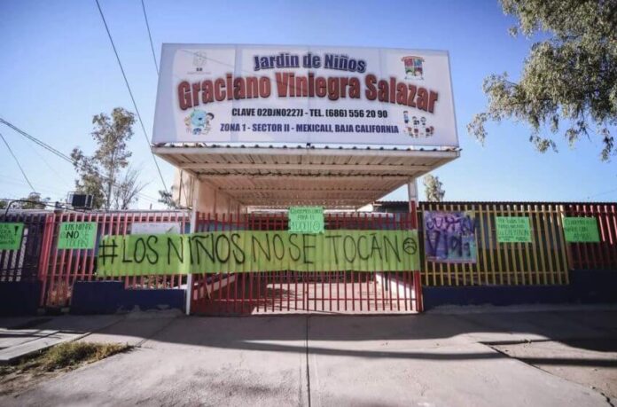 Kinder Graciano Viniegra de Mexicali, caso de la niña Kim