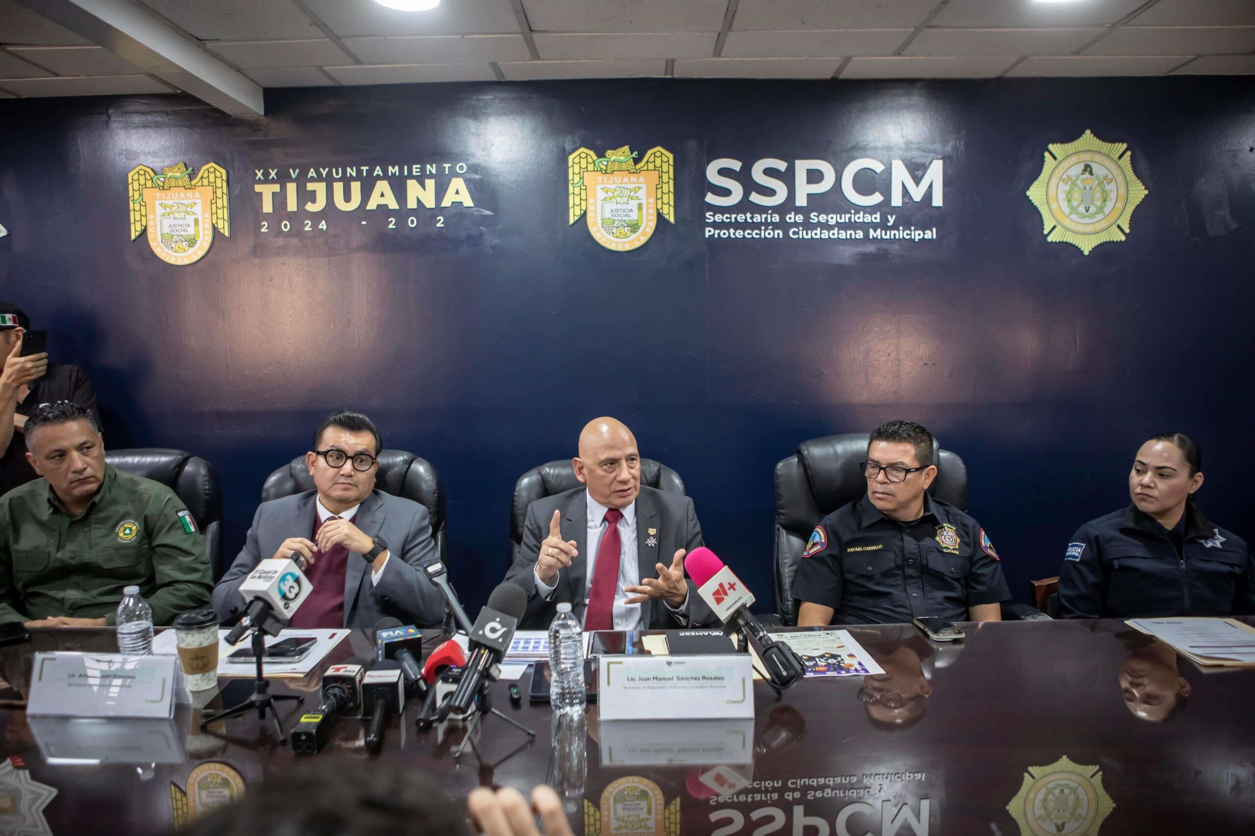 Autoridades de seguridad en Tijuana