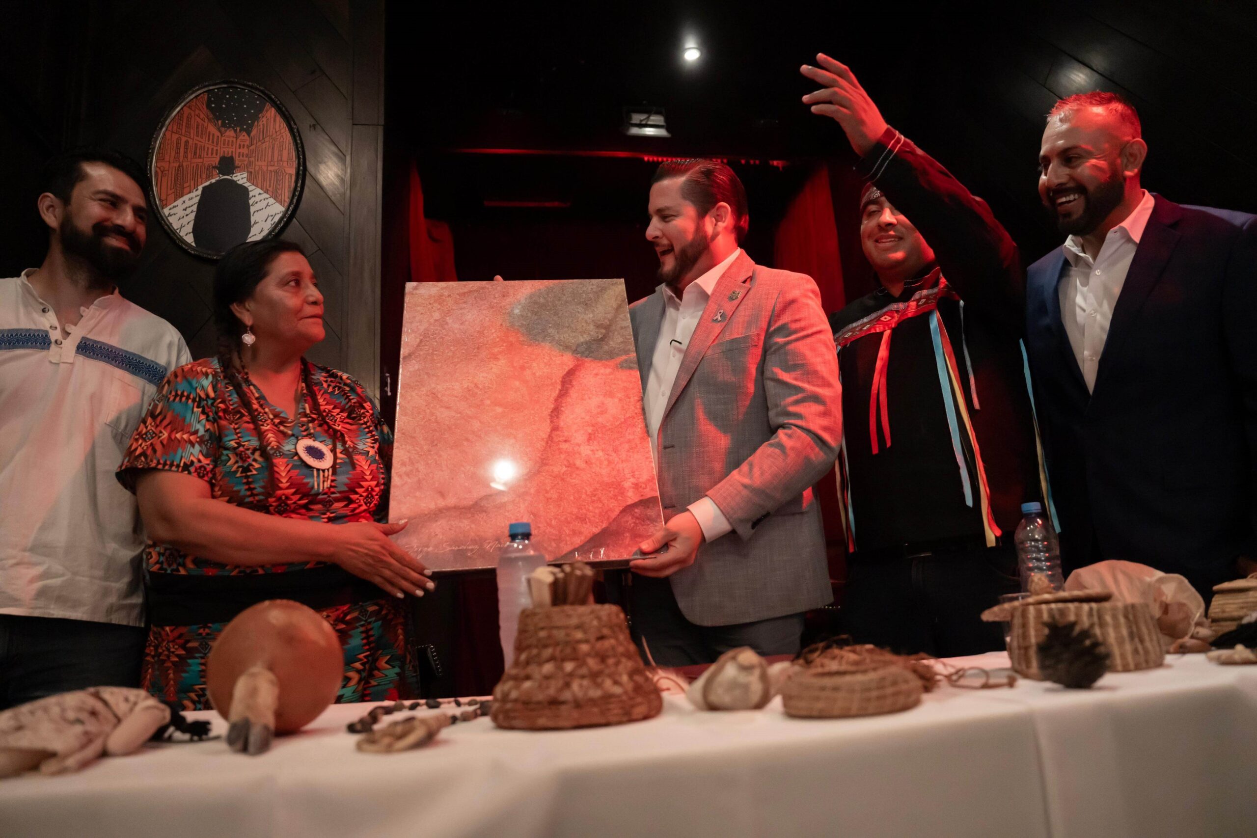 Ceremonia indígena en Tijuana