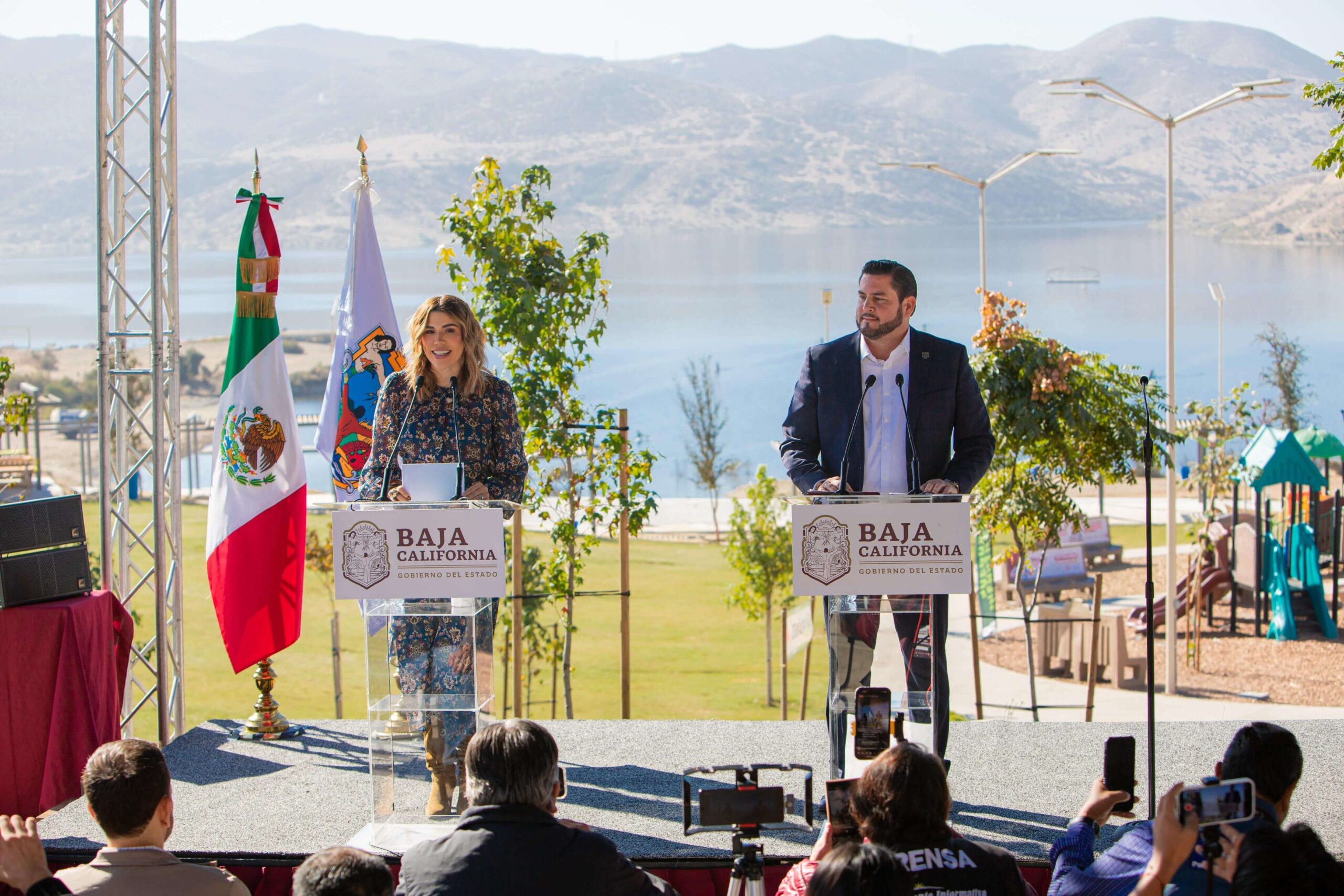 Gobernadora de Baja California, Marina del Pilar y Alcalde de Tijuana, Ismael Burgueño