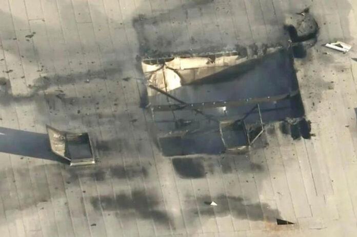 Accidente avioneta en Fullerton Ca.