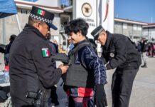 Guardia Nacional integró a niños de primaria a sus actividades en Tijuana.