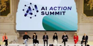 Líderes mundiales debaten regulación de IA en cumbre de París.