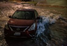 UBER quiso ganarle al agua en el cañón del pato de Tijuana.