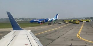Avión de JetBlue se salió de la pista al aterrizar en Boston