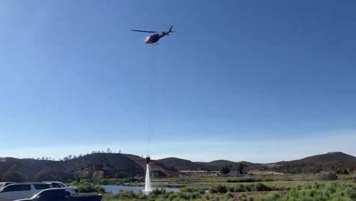 helicóptero incendios Rumorosa .