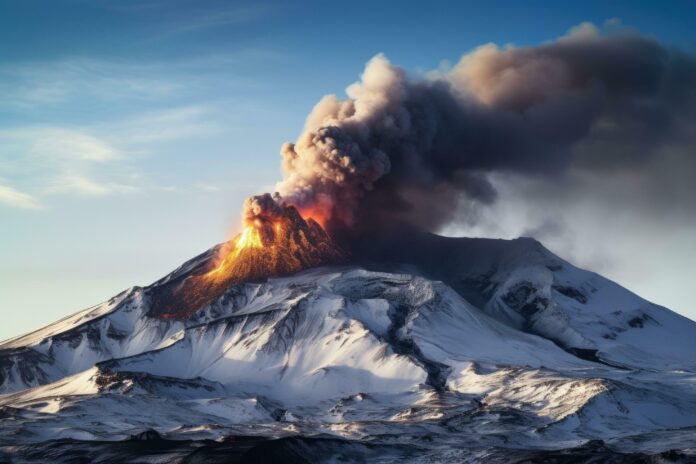 volcán Krasheninnikov en Kamchatka