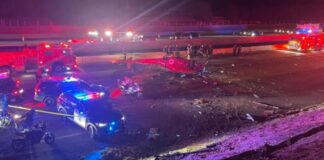 Helicóptero médico se estrelló en autopista de Sacramento.