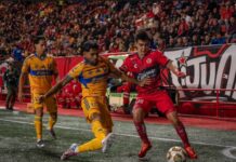 Xolos goleó 3-0 a Tigres en primer partido de cuartos de final.