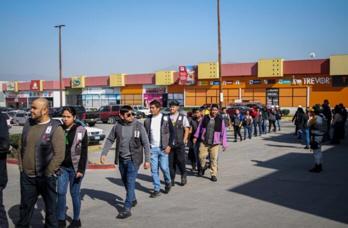 Evacuación fuga de gas .