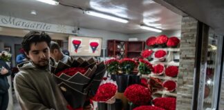Ramos «buchones» son los favoritos en florerías de Tijuana por San Valentín.