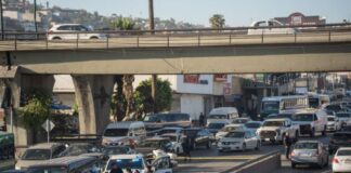 Hombre murió atropellado en la 5 y 10 de Tijuana.