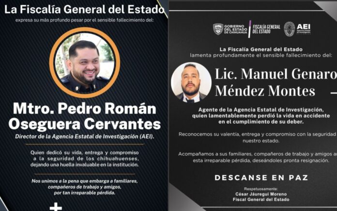 Agentes accidente Chihuahua