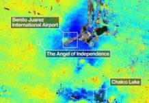 NASA confirma hundimiento acelerado en la Ciudad de México.