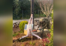 Israel investiga a soldado que golpeó una estatua de Jesucristo en el sur de Líbano.