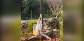 Israel investiga a soldado que golpeó una estatua de Jesucristo en el sur de Líbano.