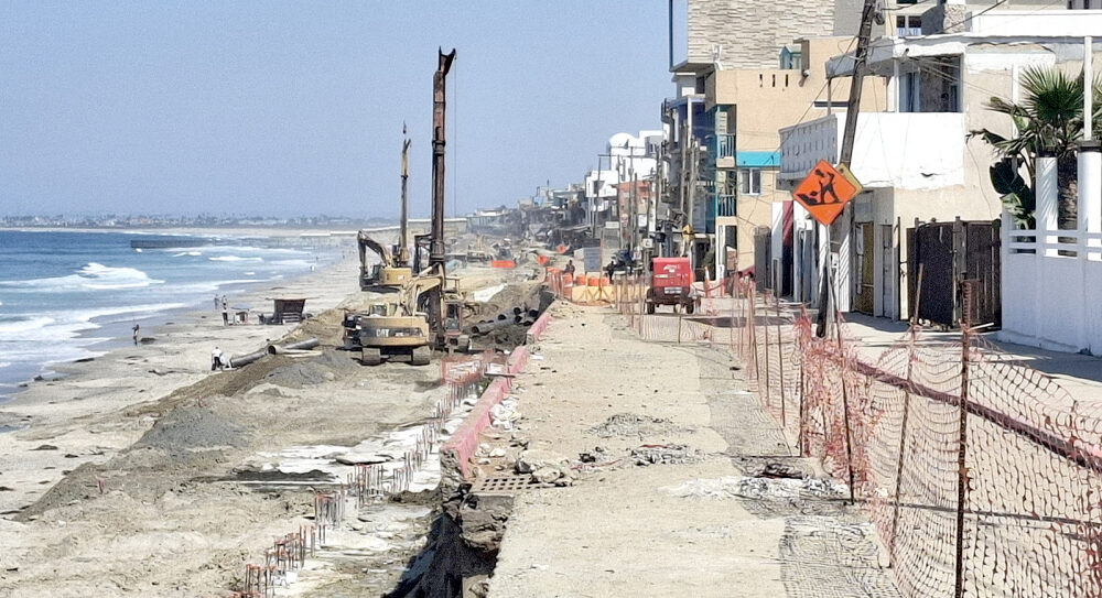 Irregularidades en el malecón de Playas de Tijuana mantienen la obra detenida.