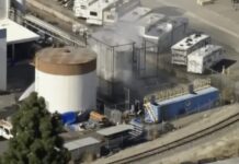 Una falla industrial provoca evacuación masiva en Garden Grove ante posible explosión.