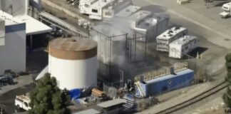 Una falla industrial provoca evacuación masiva en Garden Grove ante posible explosión.