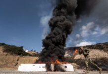 Destruyen más de siete toneladas de drogas aseguradas en Baja California.