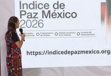 México registra un avance histórico en sus niveles de paz: Sheinbaum.