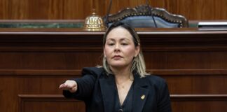 Yeraldine Bonilla Valverde asume la gubernatura interina de Sinaloa.
