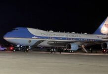 Donald Trump jubiló al histórico Air Force One en Washington.