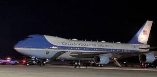 Donald Trump jubiló al histórico Air Force One en Washington.