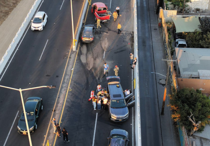 choque viaducto elevado