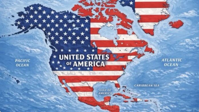 Mapa Estados Unidos México Canadá