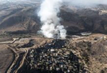 El Salvatierra amaneció bajo humo otra vez por un enorme incendio.