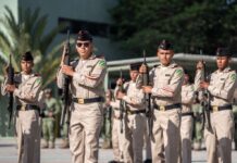 104 jóvenes concluyeron su adiestramiento en el Servicio Militar Nacional en Tijuana.