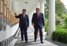 Donald Trump y Xi Jinping sostienen cumbre bilateral en Washington.
